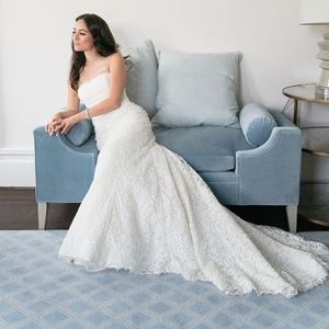 Carolina Herrera Jensen wedding dress